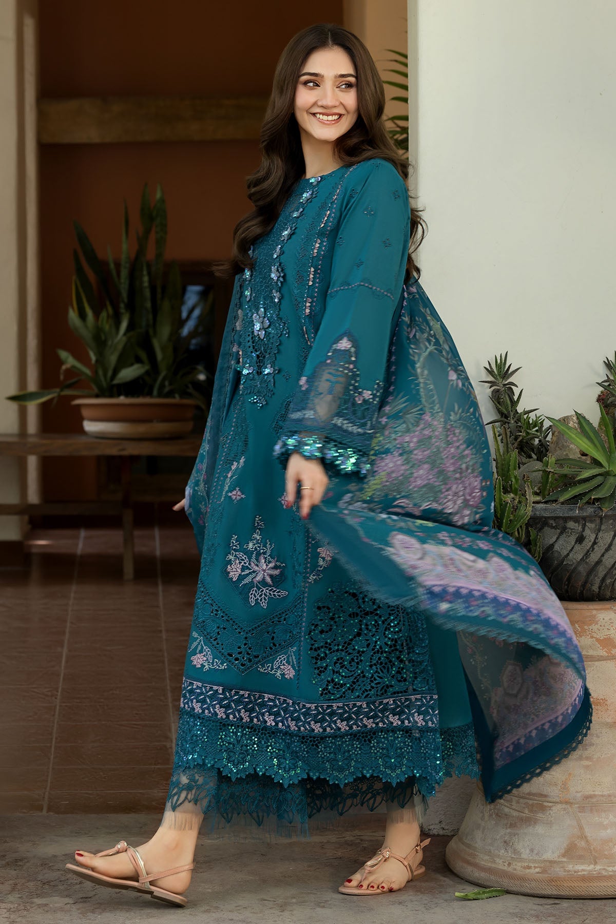 6113-CALABRIA EMBROIDERED LAWN UNSTITCHED