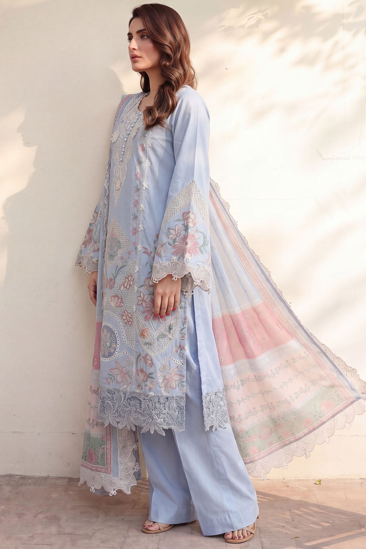 6114-EMILAI EMBROIDERED LAWN UNSTITCHED