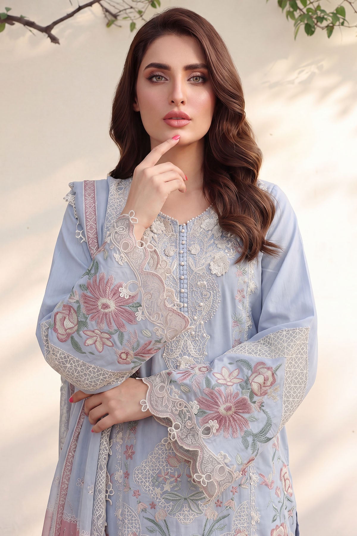 6114-EMILAI EMBROIDERED LAWN UNSTITCHED