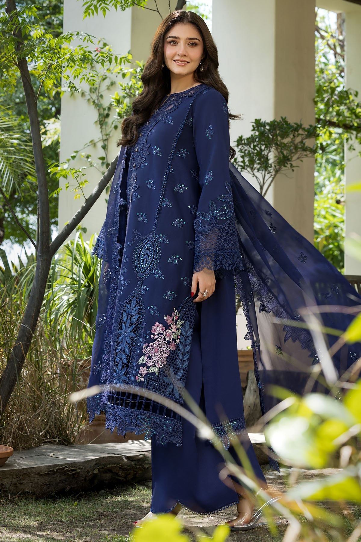 6115-CAMPANIA EMBROIDERED LAWN UNSTITCHED
