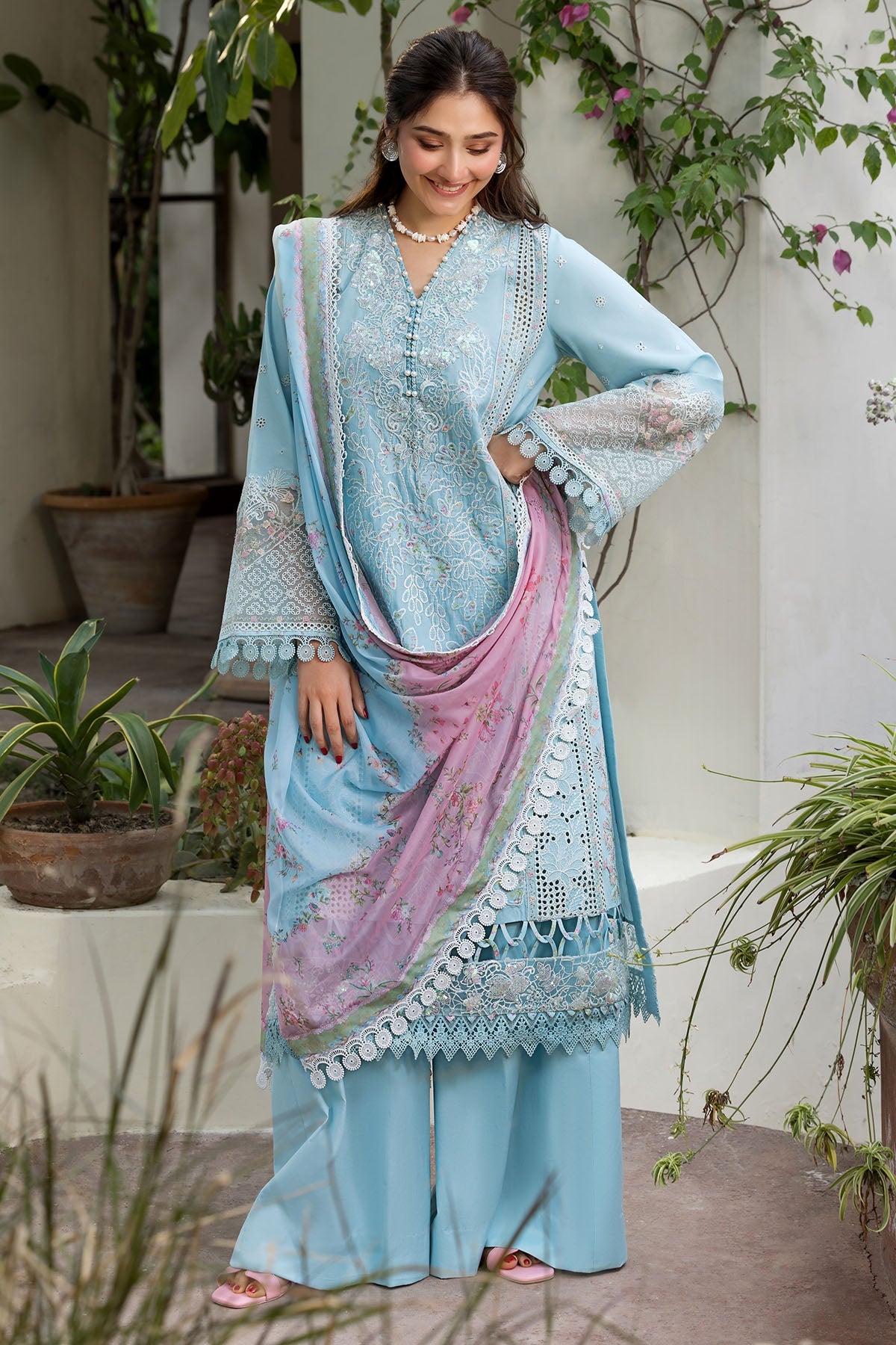 6116-VENEZIA EMBROIDERED LAWN UNSTITCHED