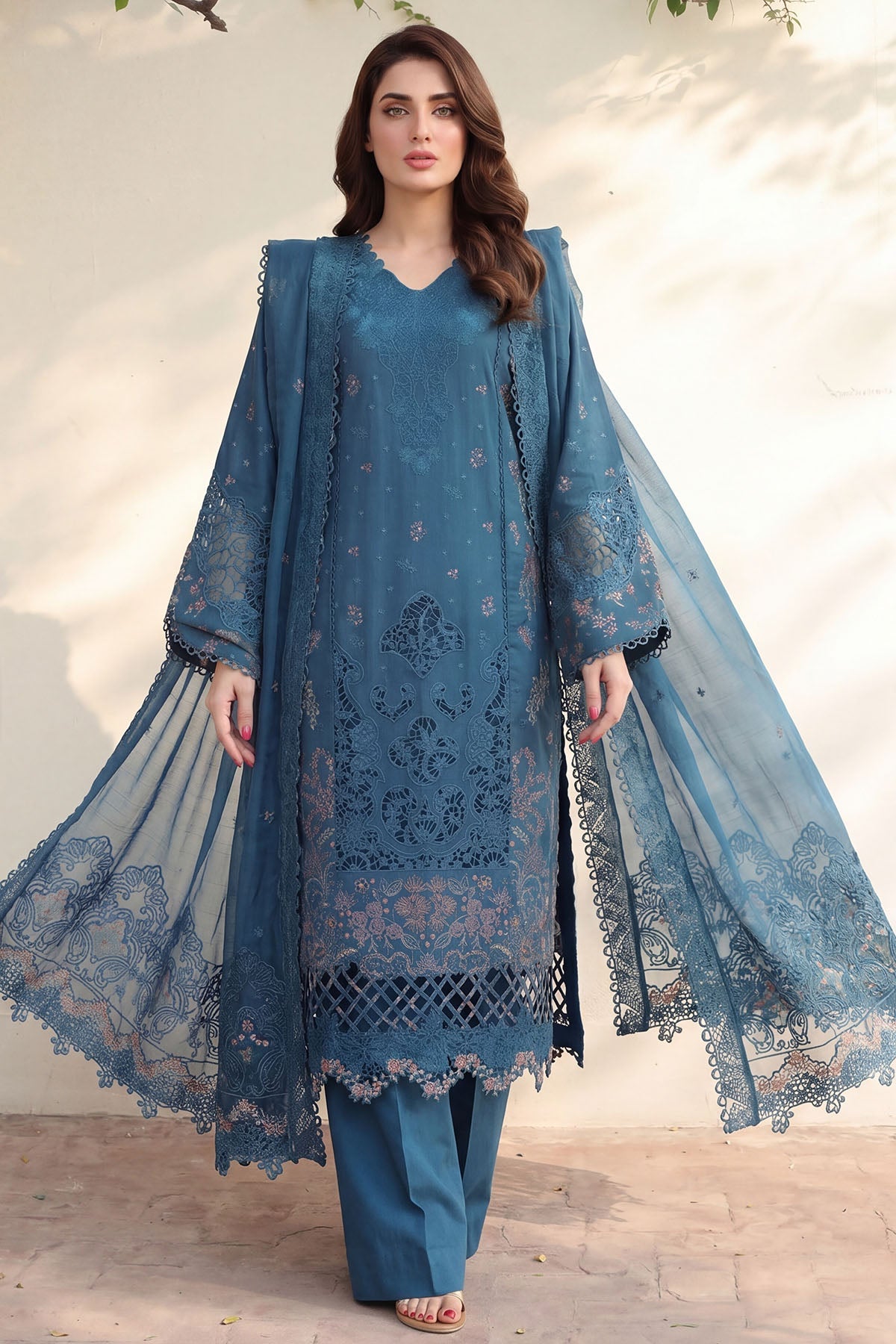 6120-VENETO EMBROIDERED LAWN UNSTITCHED