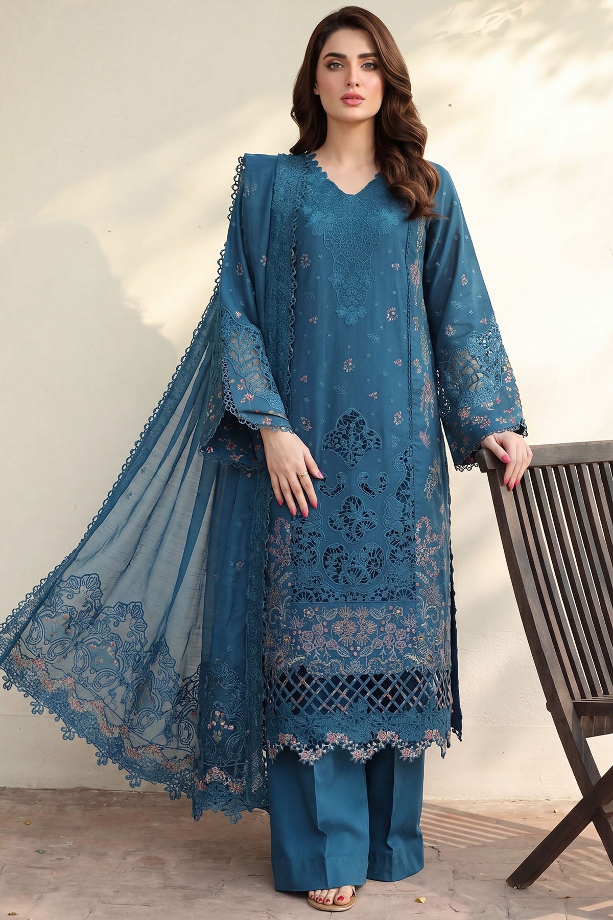 6120-VENETO EMBROIDERED LAWN UNSTITCHED