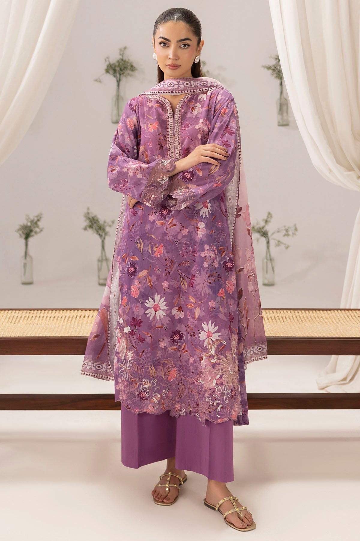 6133-JASMINE EMBROIDERED LAWN UNSTITCHED