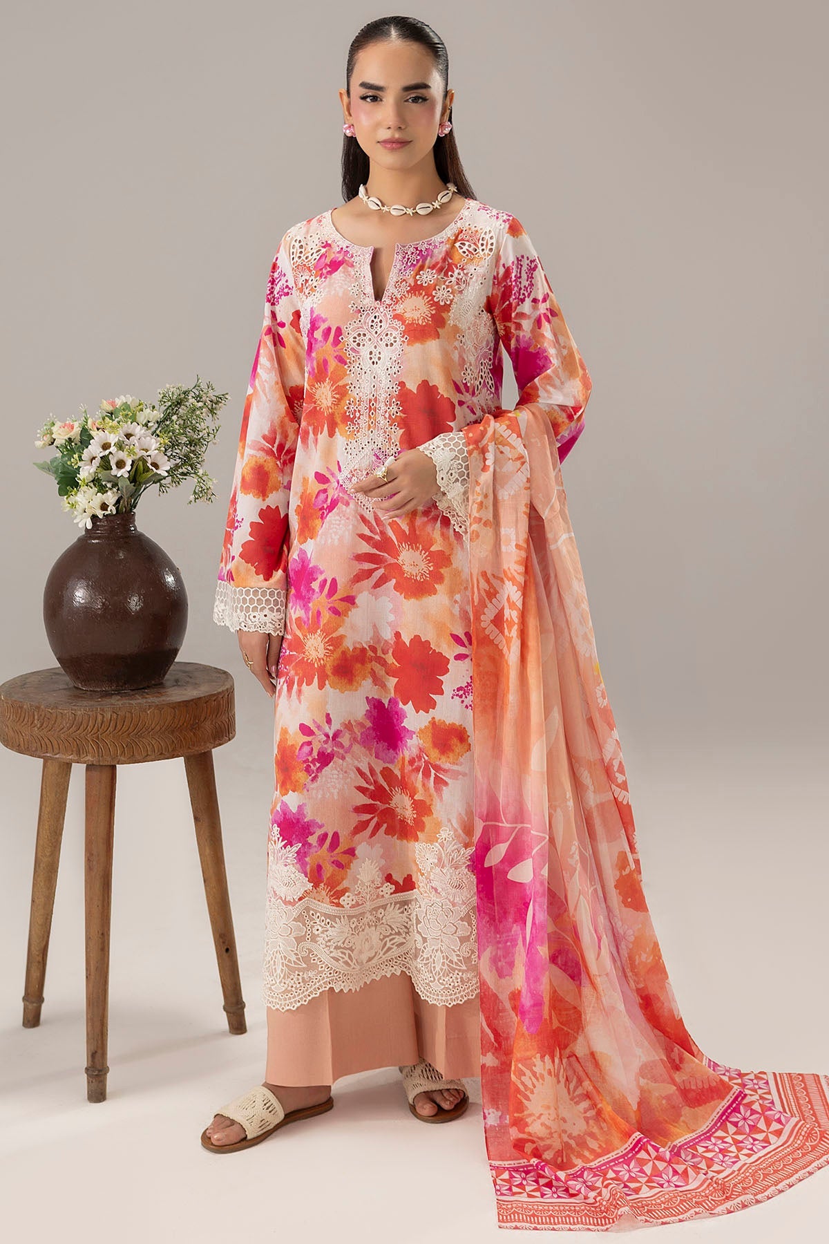 6134-FLORENCE EMBROIDERED LAWN UNSTITCHED