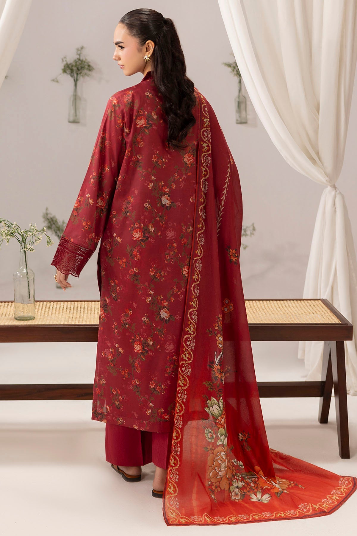 6139-WILLOW EMBROIDERED LAWN STITCHED