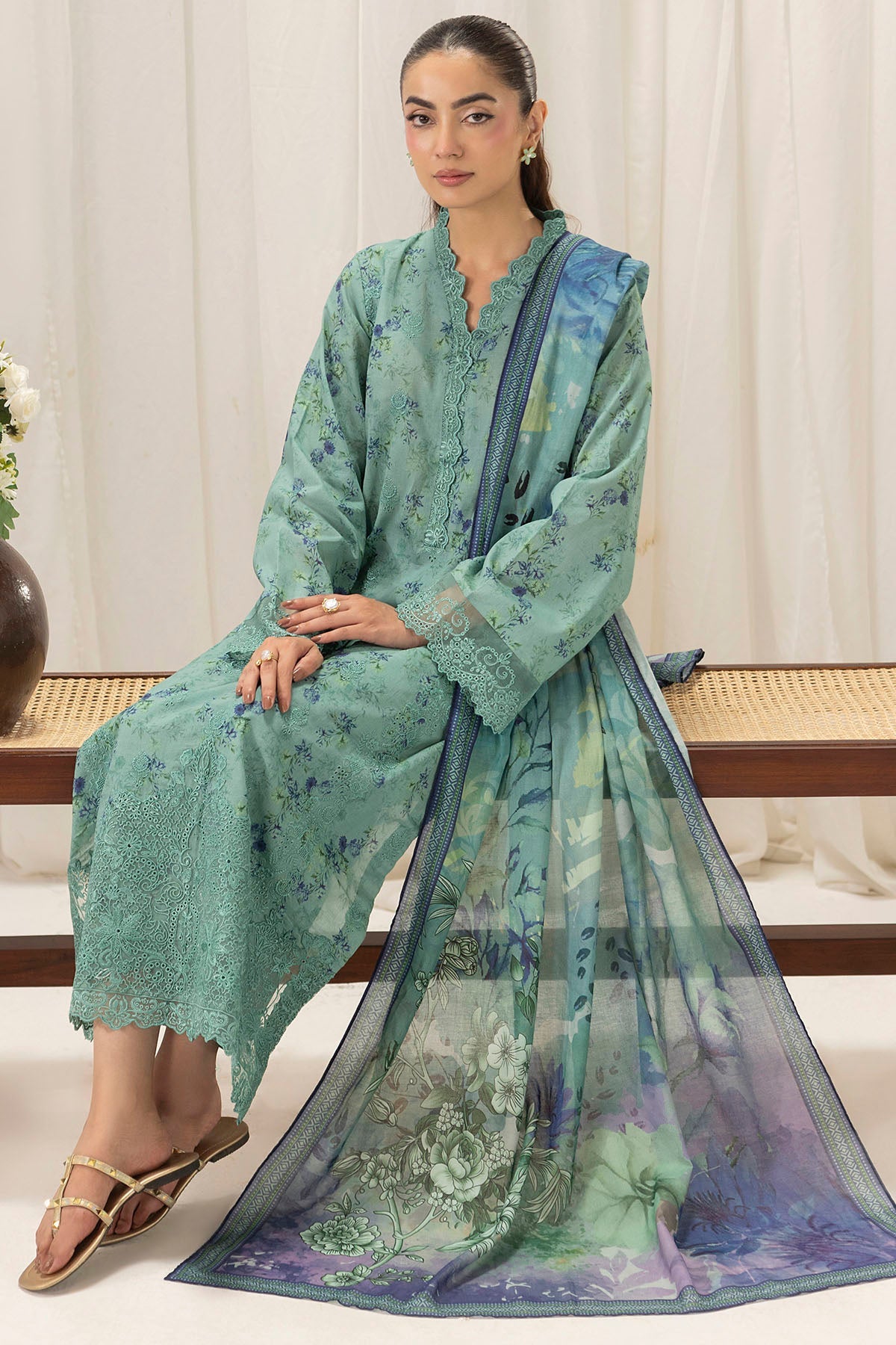 6140-EMILY EMBROIDERED LAWN STITCHED
