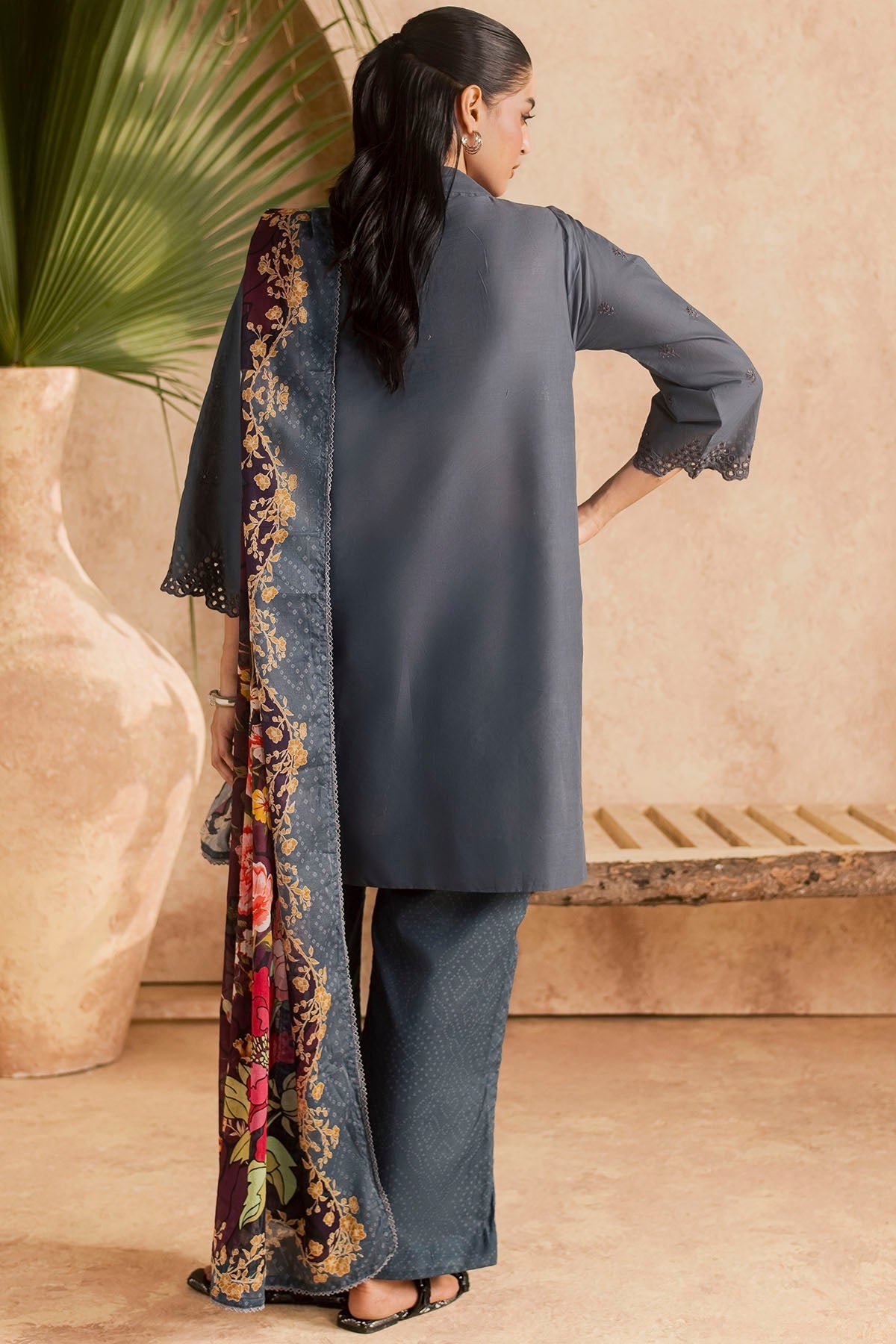 6142-MELA EMBROIDERED LAWN UNSTITCHED