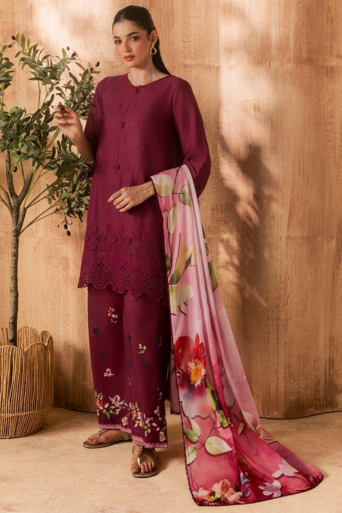 6143-PETALO EMBROIDERED LAWN UNSTITCHED