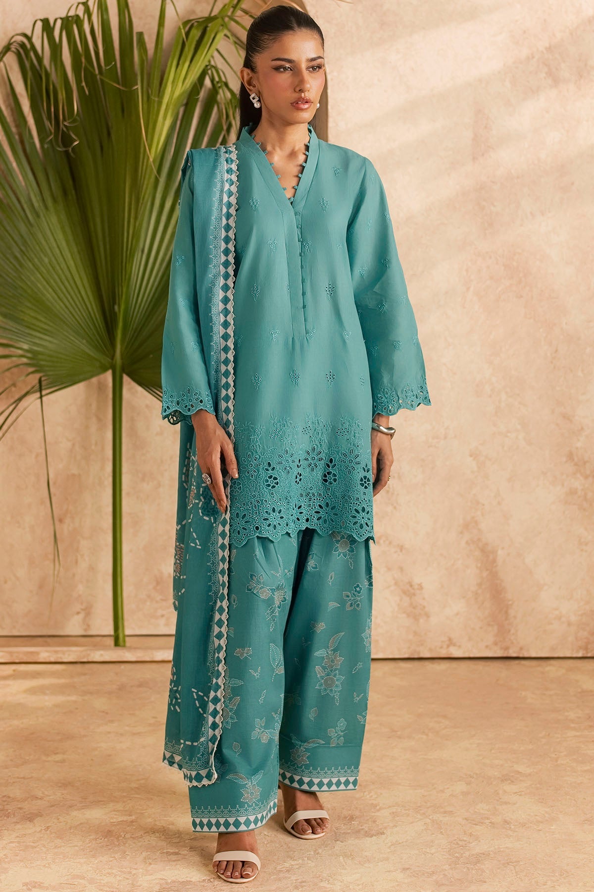 6147-BASIL EMBROIDERED LAWN UNSTITCHED