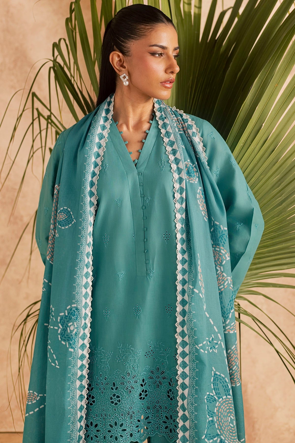 6147-BASIL EMBROIDERED LAWN UNSTITCHED