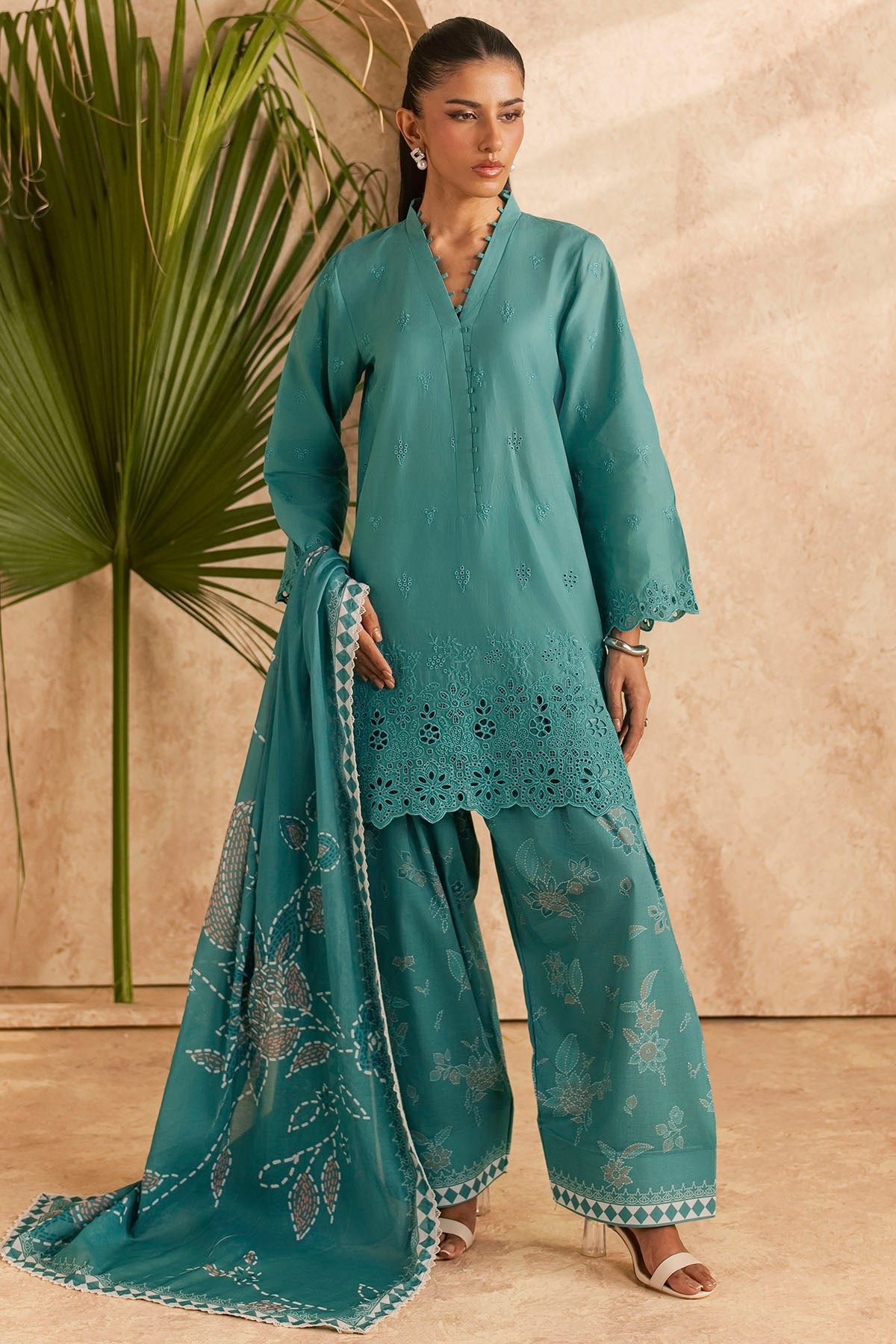 6147-BASIL EMBROIDERED LAWN UNSTITCHED