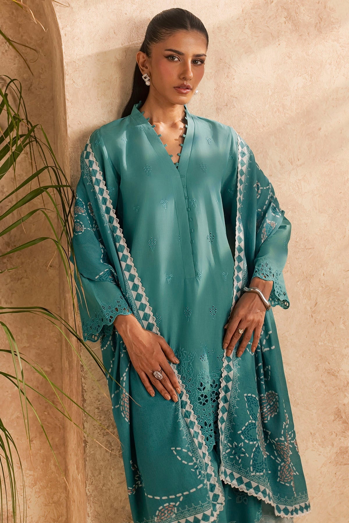6147-BASIL EMBROIDERED LAWN UNSTITCHED