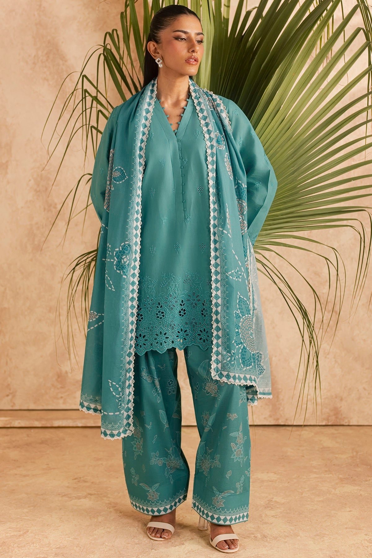 6147-BASIL EMBROIDERED LAWN UNSTITCHED