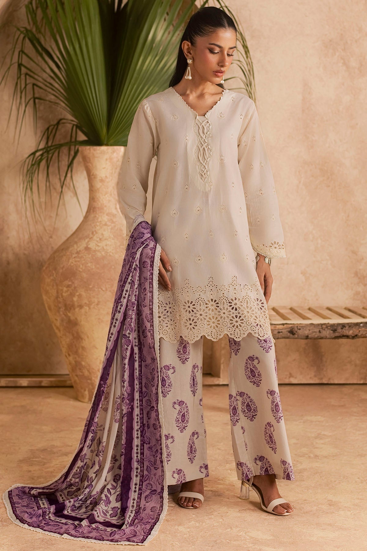 6149-CEDRO EMBROIDERED LAWN UNSTITCHED