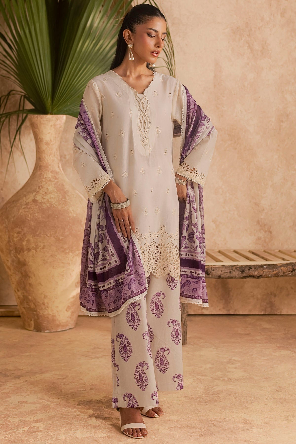 6149-CEDRO EMBROIDERED LAWN UNSTITCHED
