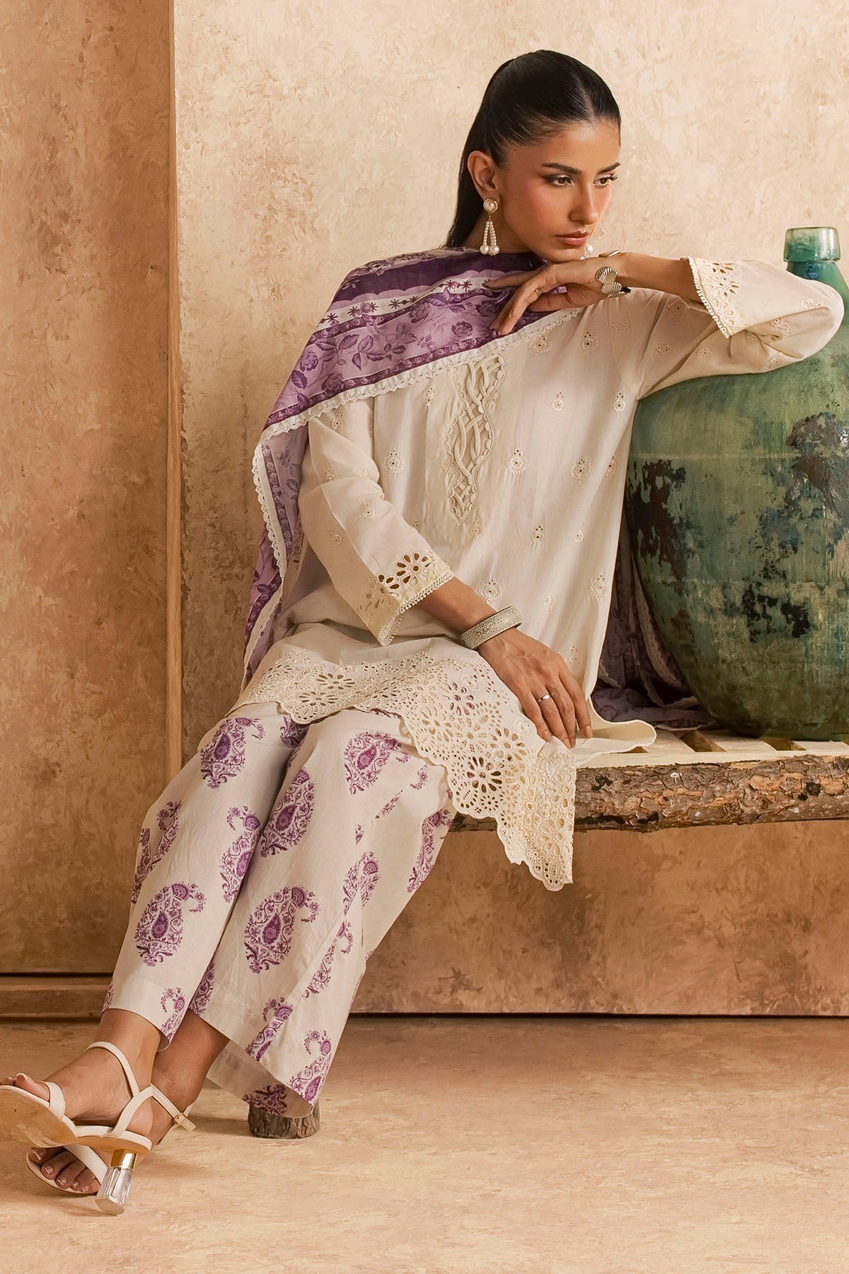6149-CEDRO EMBROIDERED LAWN UNSTITCHED