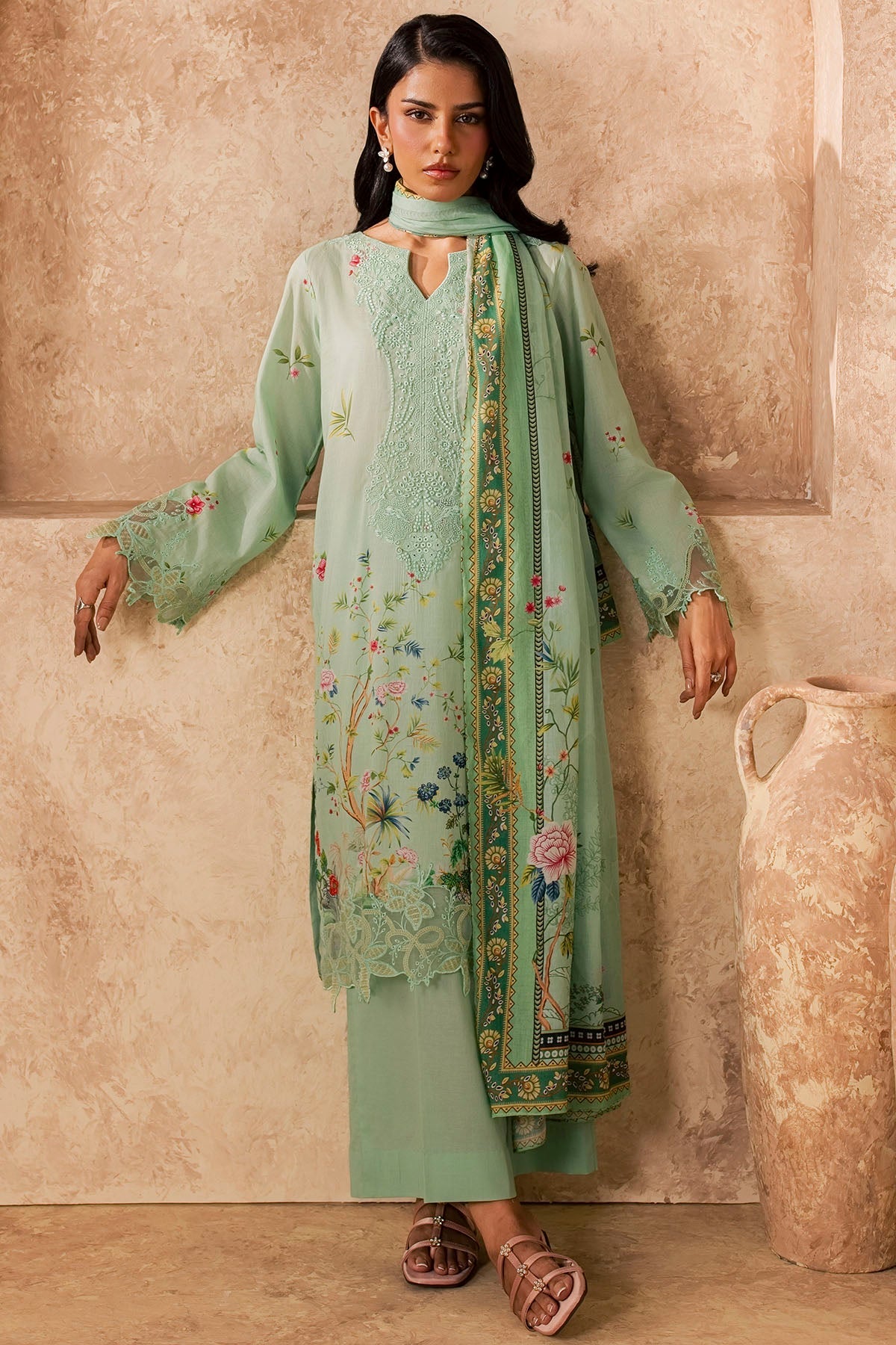 6155-LILA EMBROIDERED LAWN UNSTITCHED