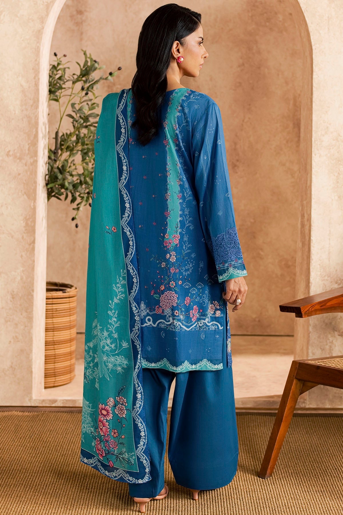 6156-ELIA EMBROIDERED LAWN STITCHED