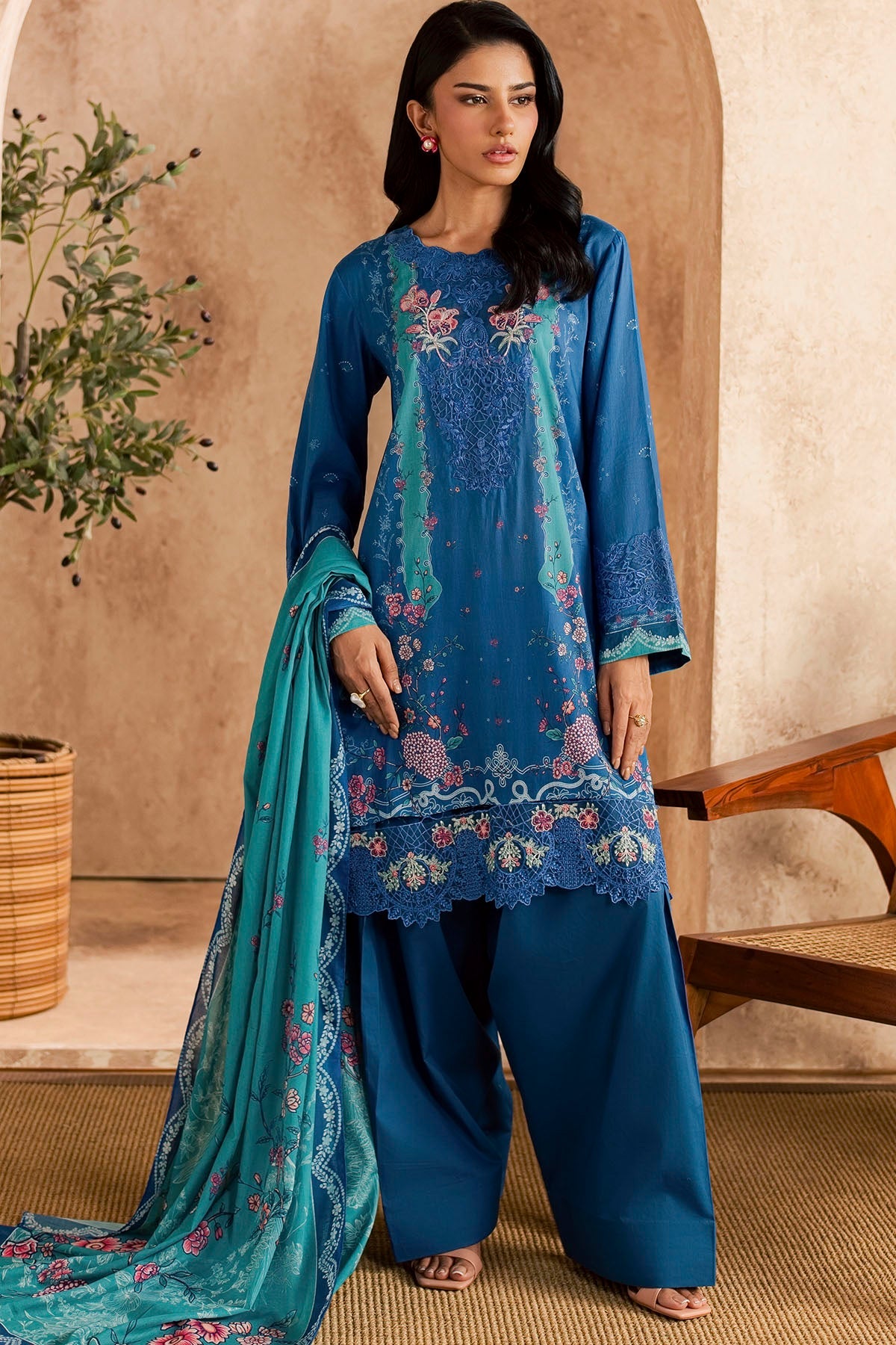 6156-ELIA EMBROIDERED LAWN UNSTITCHED