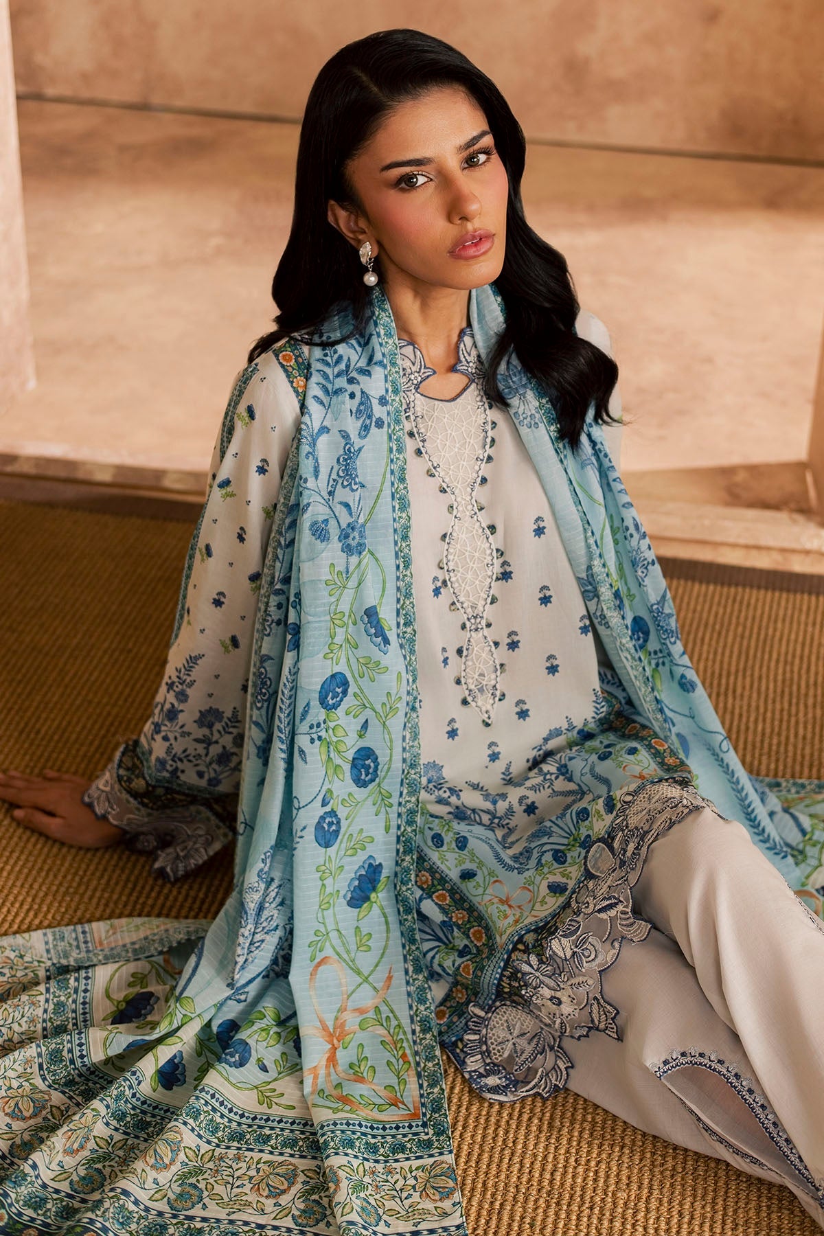 6157-CELIA EMBROIDERED LAWN UNSTITCHED