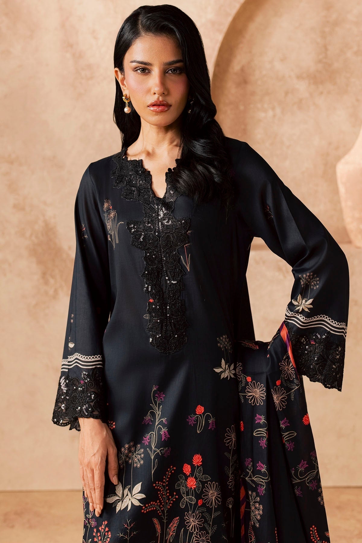 6158-LIORA EMBROIDERED LAWN STITCHED