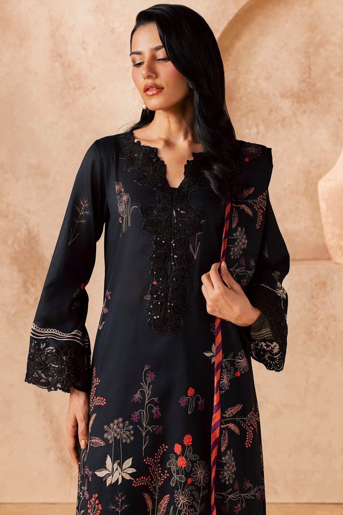 6158-LIORA EMBROIDERED LAWN STITCHED
