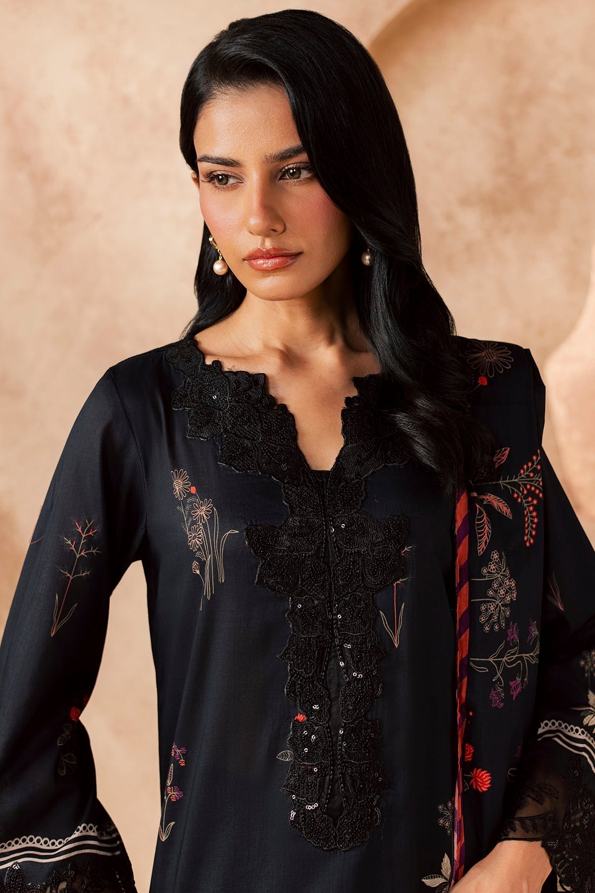 6158-LIORA EMBROIDERED LAWN STITCHED