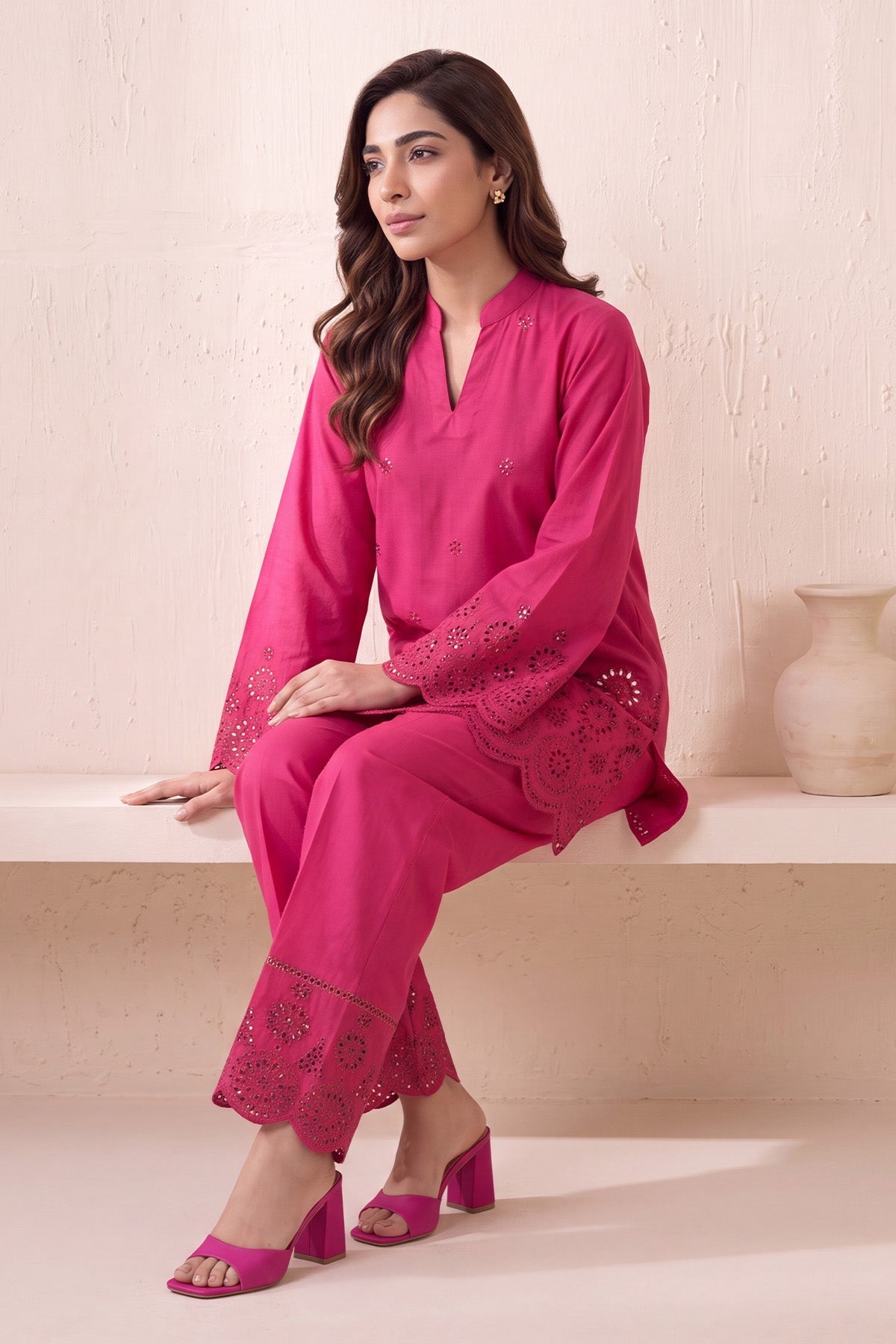 6165-ARZA EMBROIDERED LAWN STITCHED