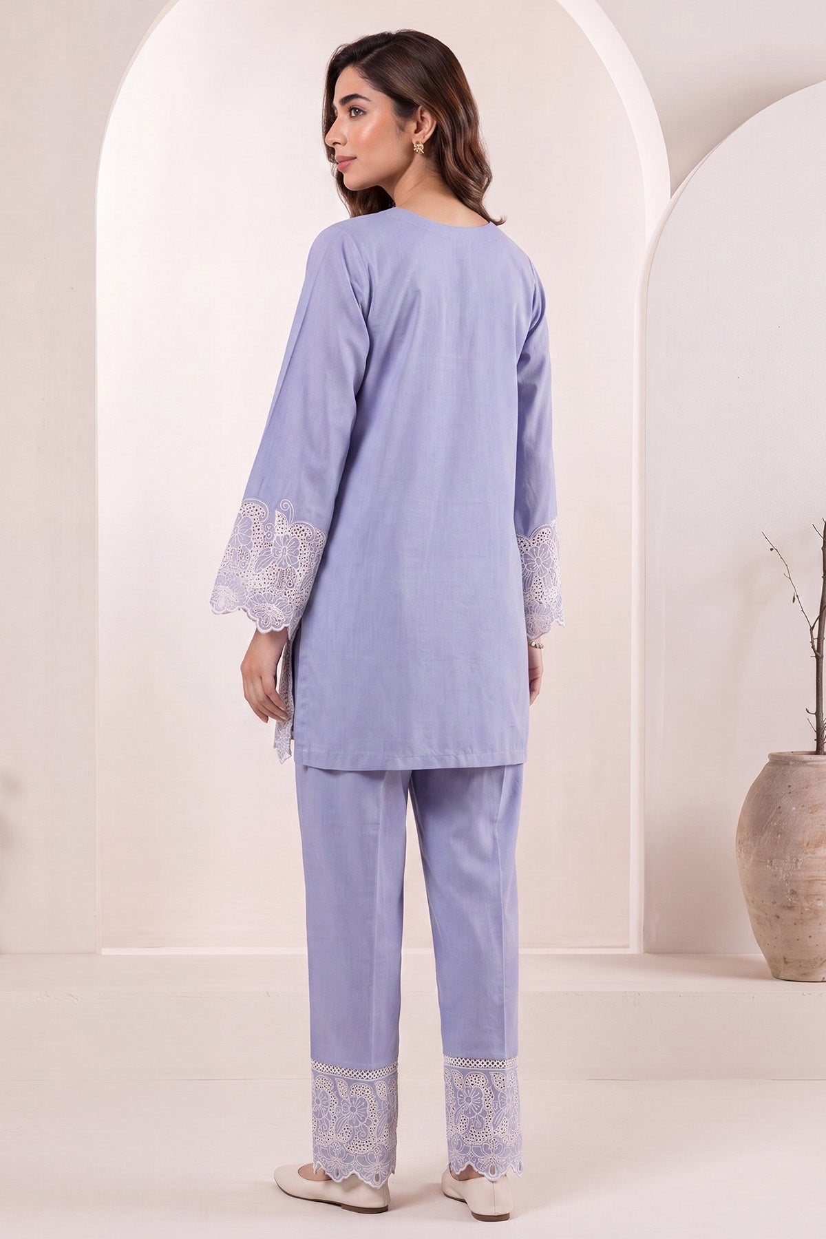 6166-MAISHA EMBROIDERED LAWN STITCHED