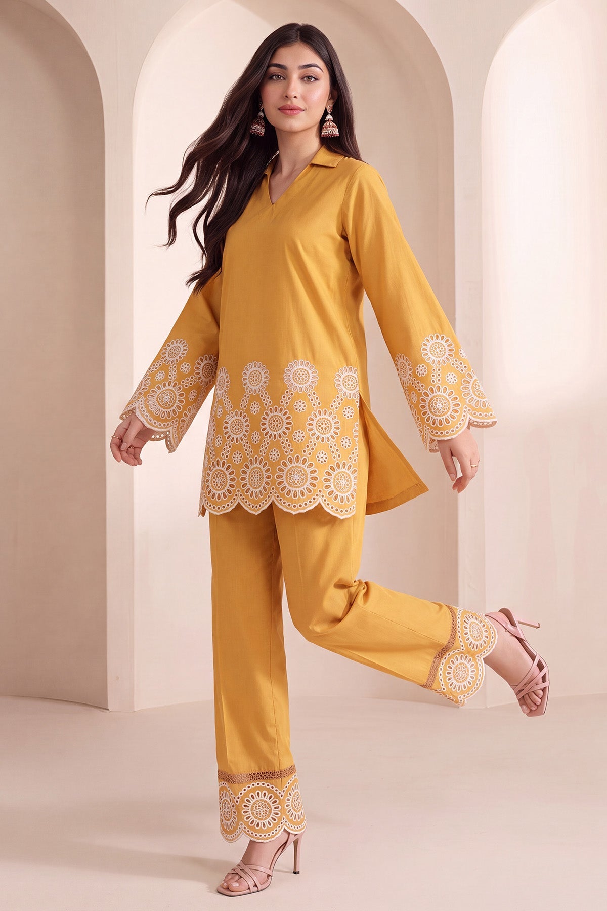 6169-NAILA EMBROIDERED LAWN STITCHED