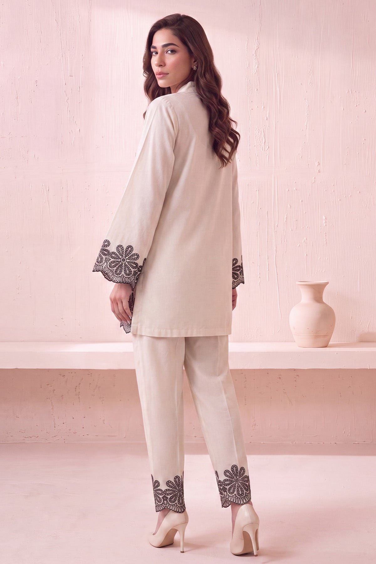 6187-MAYRA EMBROIDERED LAWN STITCHED