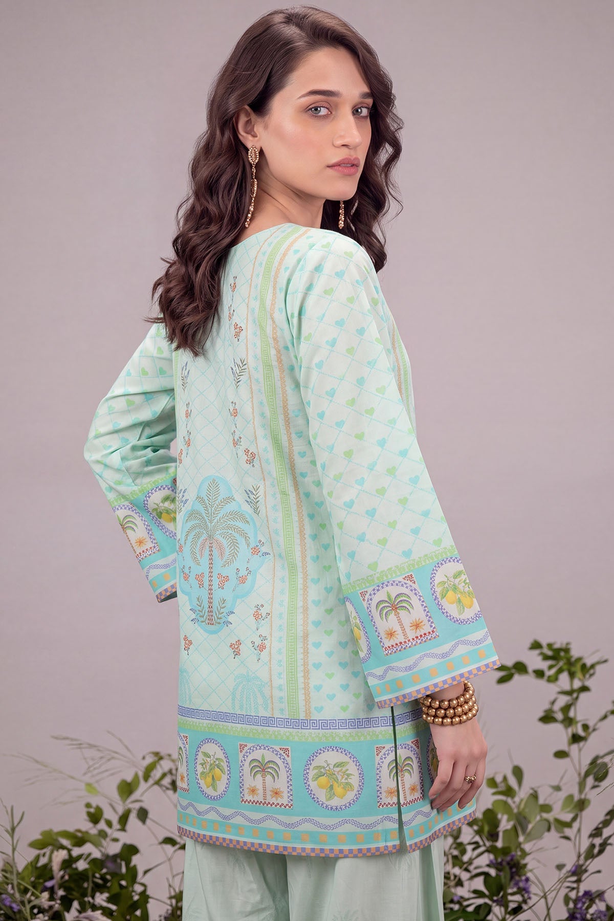 6203-SIRIN DIGITAL PRINTED CAMBRIC STITCHED