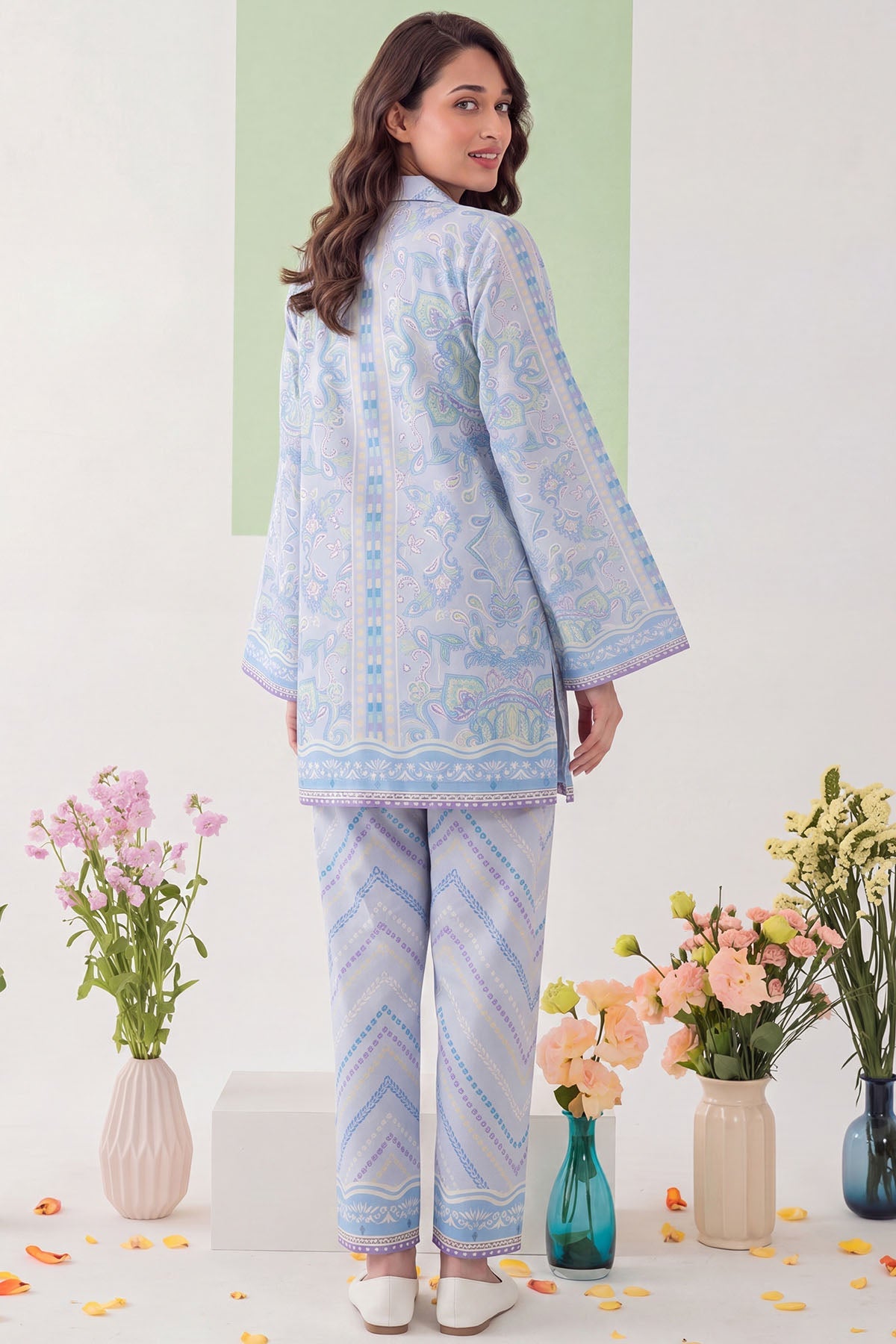 6205-SAIL DIGITAL PRINTED CAMBRIC STITCHED