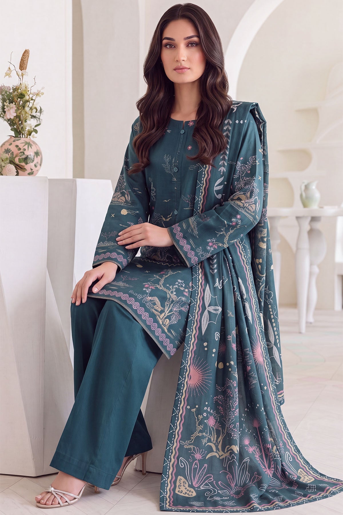 6218-JULIA DIGITAL PRINTED LAWN UNSTITCHED