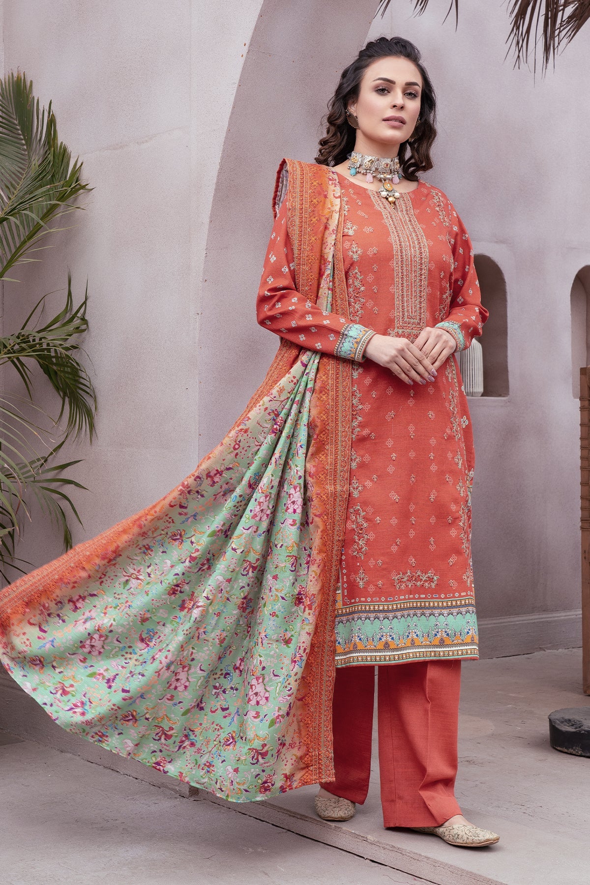 3516-ZACH DIGITAL PRINTED KHADDAR UNSTITCHED