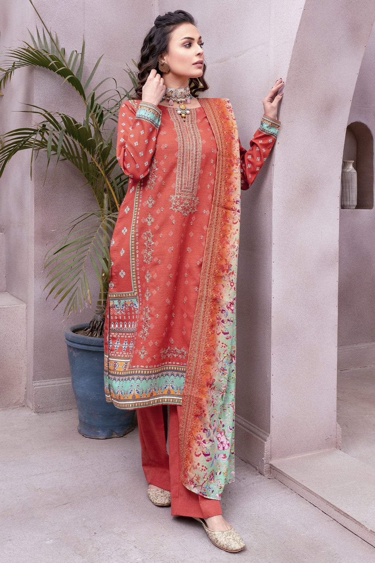 3516-ZACH DIGITAL PRINTED KHADDAR UNSTITCHED
