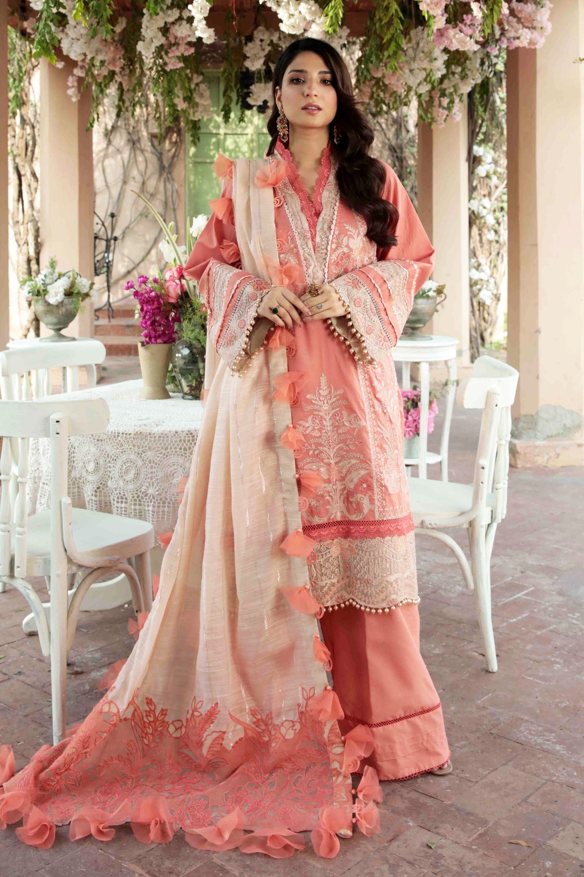 3822-RANI-BAGH EMBROIDERED COTTON SATIN UNSTITCHED