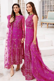 3462-HASS EMBROIDERED BEMBERG CHIFFON UNSTITCHED