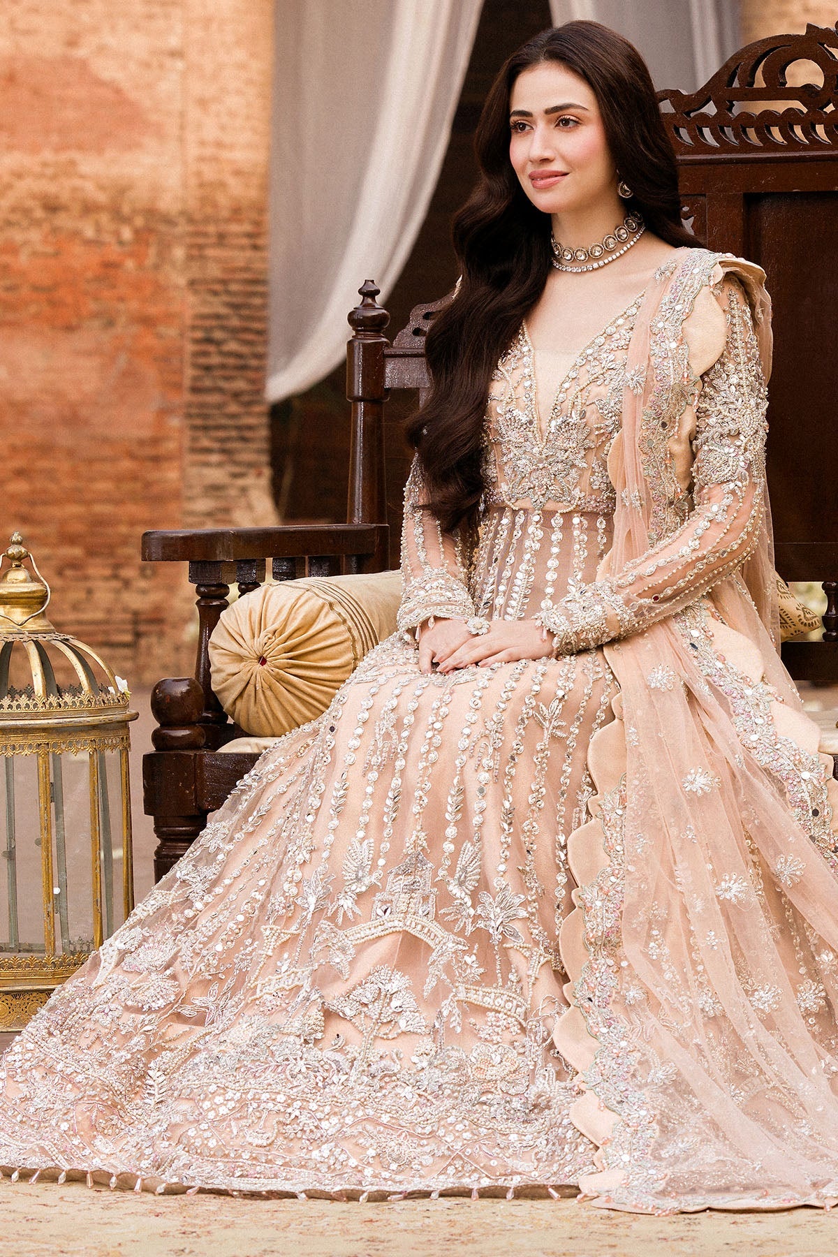 0008-DASTAAN HAND EMBELLISHED SILK NET STITCHED