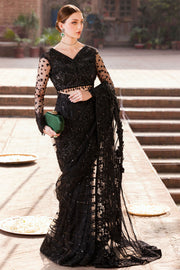 0009-PASBAN HAND EMBELLISHED SILK NET STITCHED