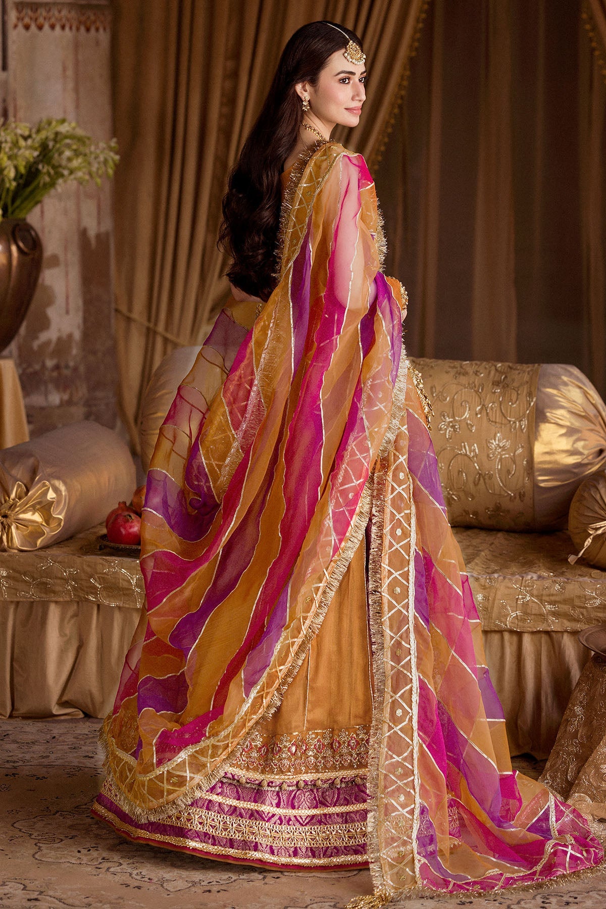 0010-SANGEET HAND EMBELLISHED COTTON ZARI NET STITCHED