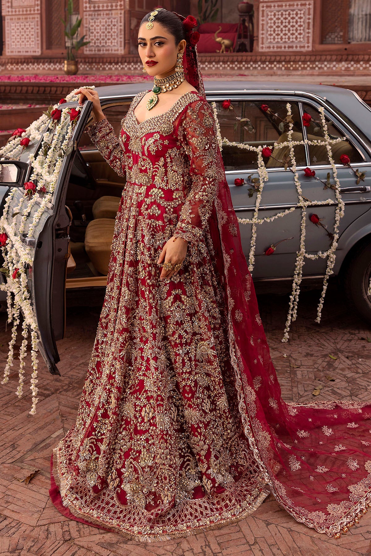 0019-SHANARA EMBROIDERED ORGANZA STITCHED