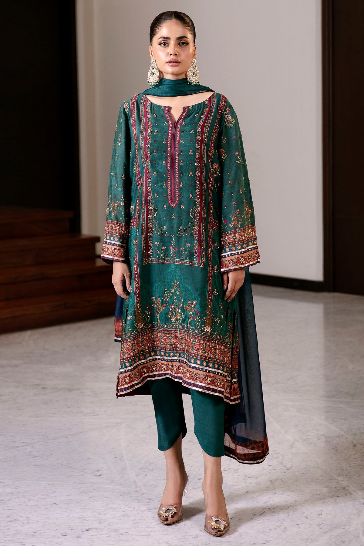0021-ETERNAL-AURA DIGITAL PRINTED COTTON SILK STITCHED