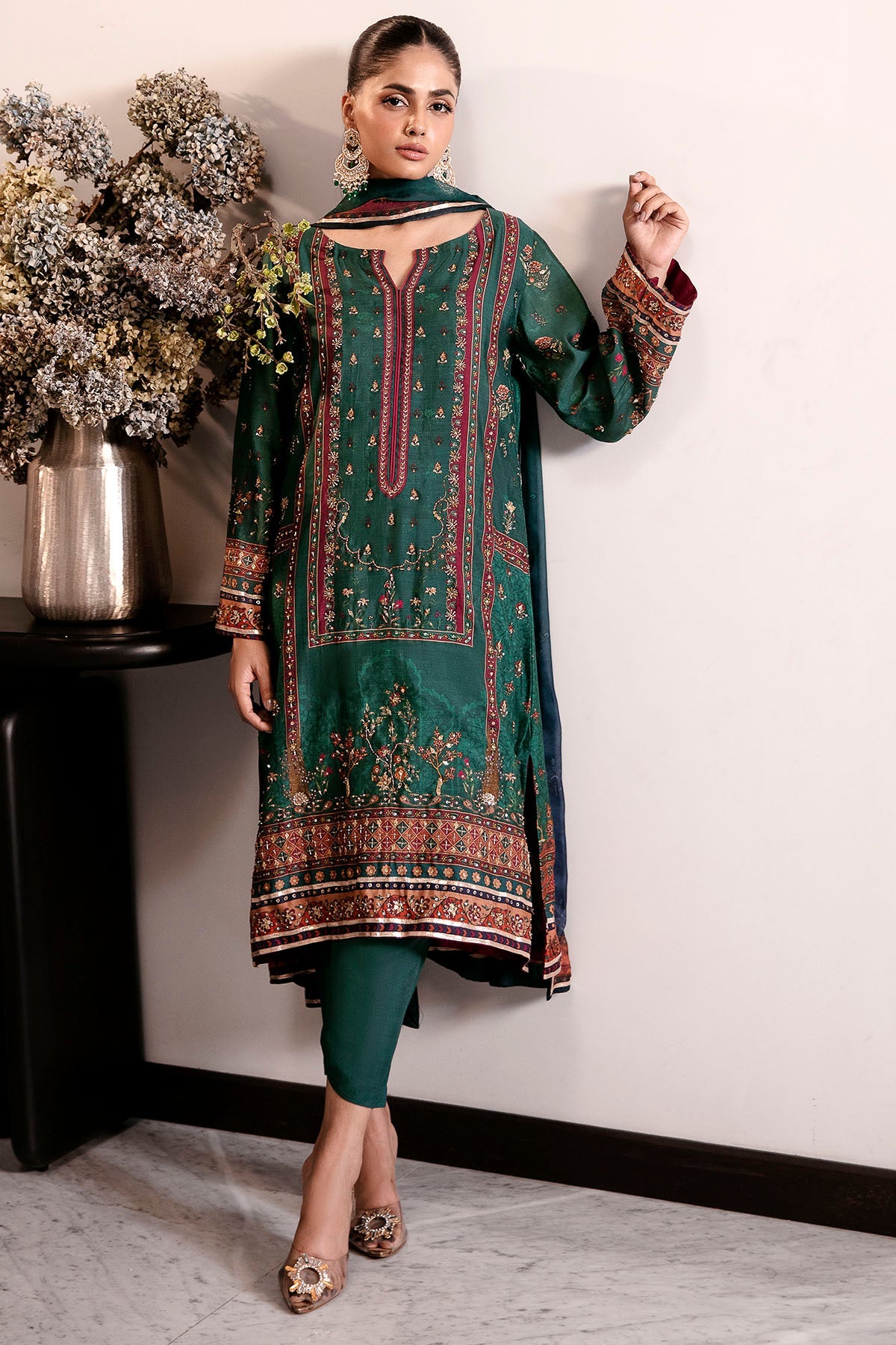 0021-ETERNAL-AURA DIGITAL PRINTED COTTON SILK STITCHED