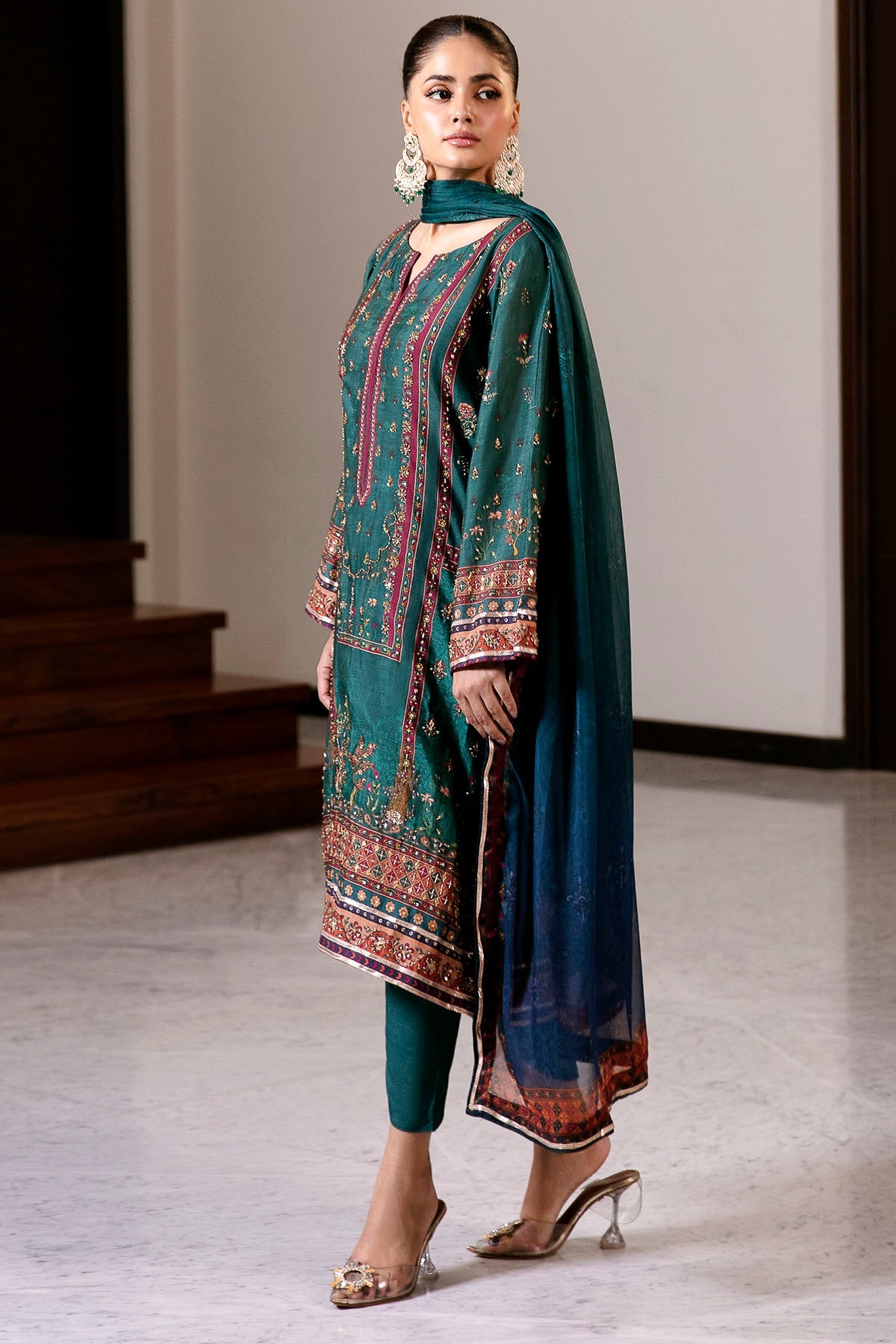 0021-ETERNAL-AURA DIGITAL PRINTED COTTON SILK STITCHED