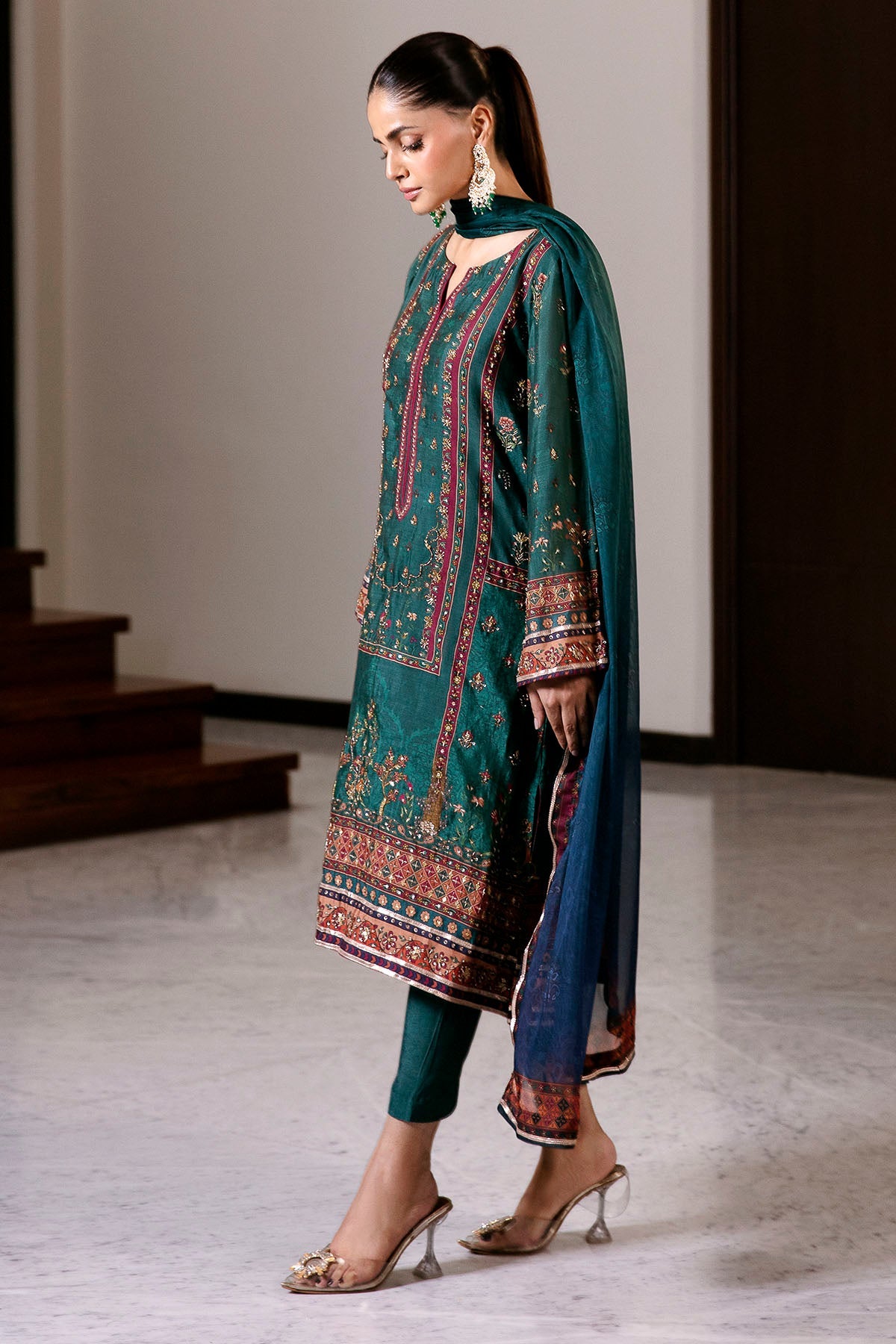 0021-ETERNAL-AURA DIGITAL PRINTED COTTON SILK STITCHED