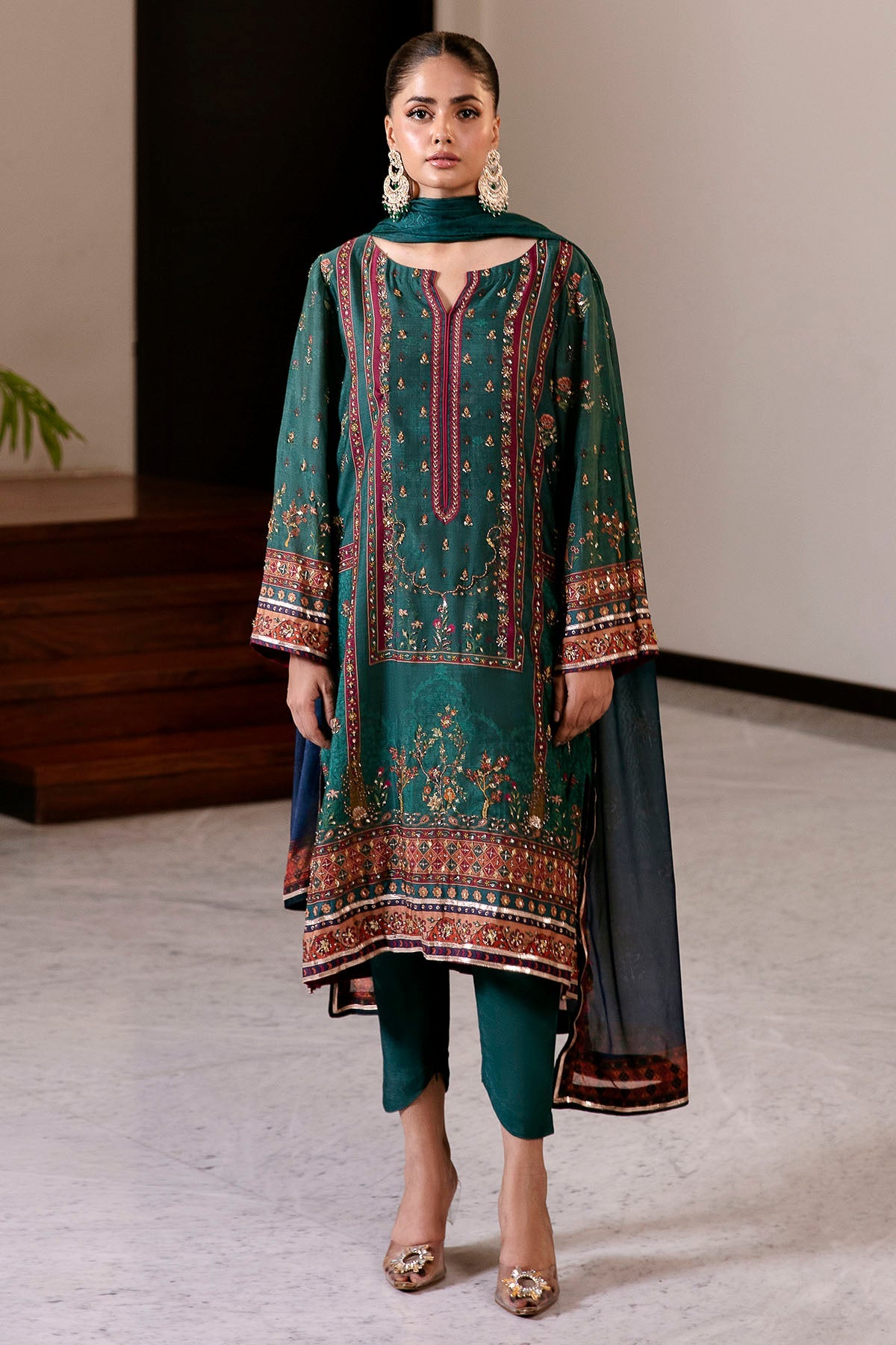 0021-ETERNAL-AURA DIGITAL PRINTED COTTON SILK STITCHED