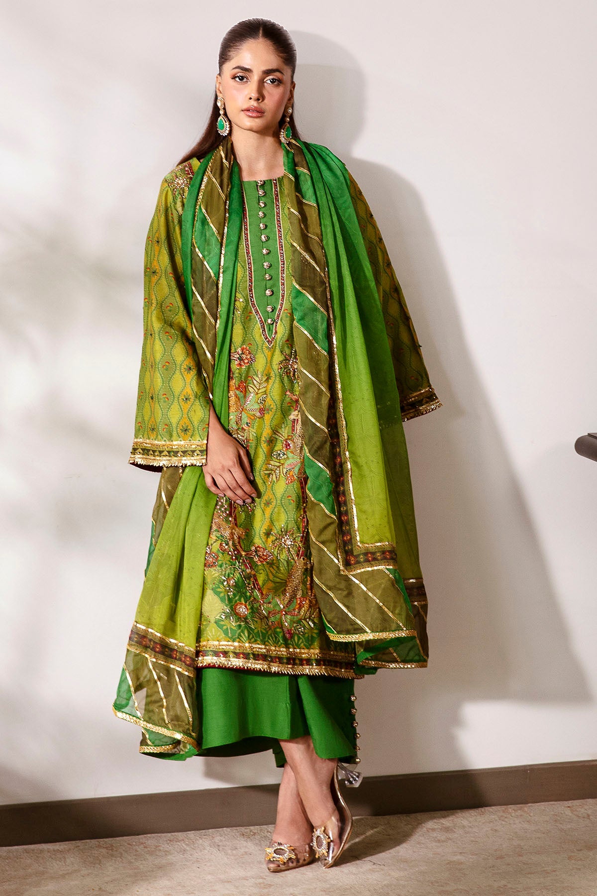 0026-FOREST-TWILIGHT DIGITAL PRINTED COTTON SILK STITCHED