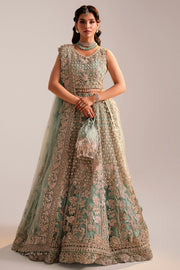 0034-JAHAN-ARA EMBROIDERED SILK NET STITCHED